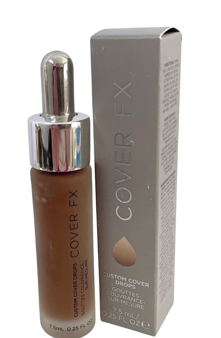 COVER FX Custom Cover Drops - N DEEP 4 - 0.25oz/ 7.5ml Made in Italy, New in Box