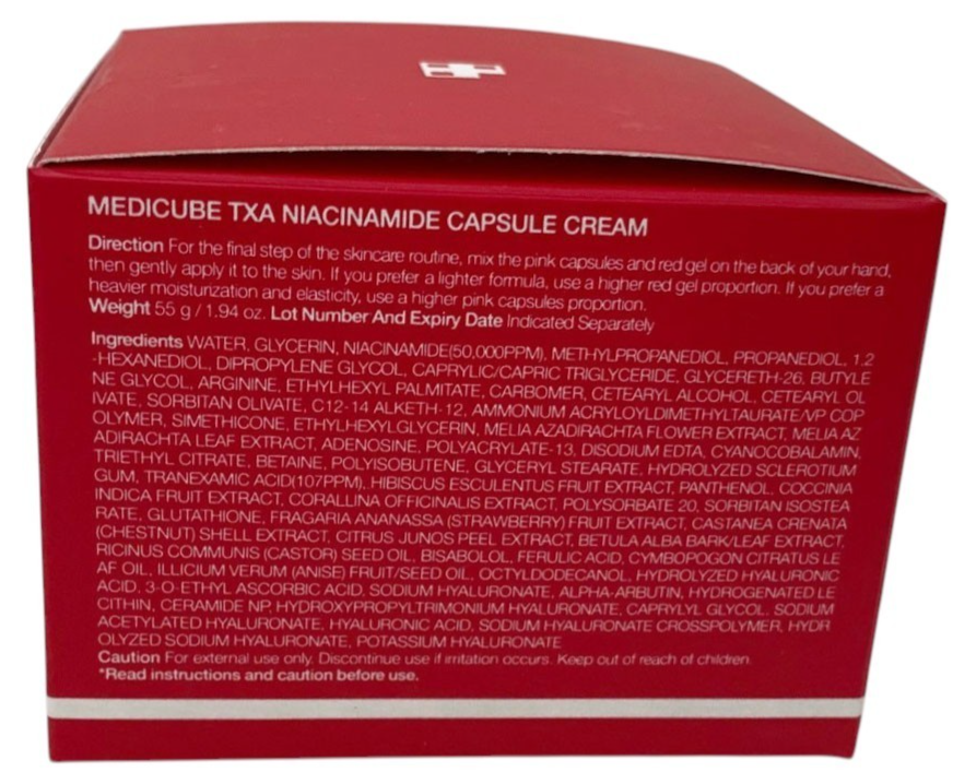 MEDICUBE TXA+Niacinamide Capsule Cream | Texture & Hydration 1.94 fl oz SEALED