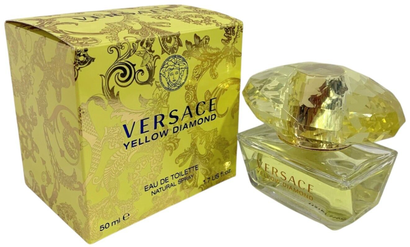Versace YELLOW DIAMOND 1.7oz EAU DE TOILETTE SPRAY DISCONTINUED 2015 FORMULA