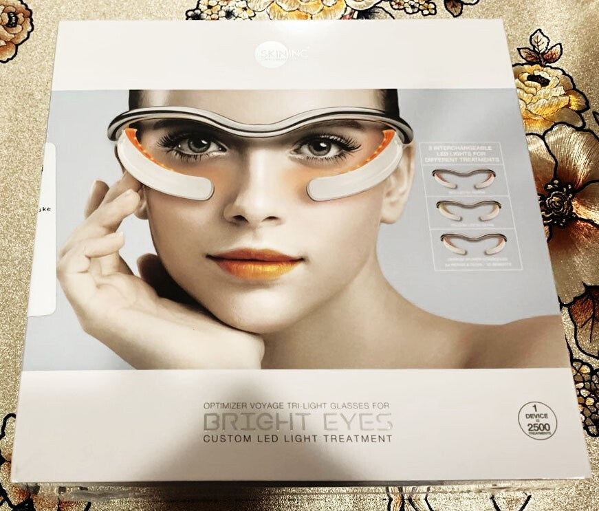 Skin Inc Voyage Tri Light Glasses For Bright Eyes LED Light Ttreatment Open Box