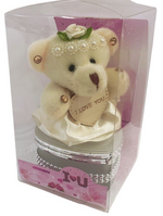 I Love You Bear With Heart Shaped Jewelry Gift Boxes SET OF 4 as On The Pictures