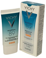 Vichy Mineral 89 72H Moisture Boosting Daily Fluid SPF50+UVB +UVA 50ml Exp 12/28