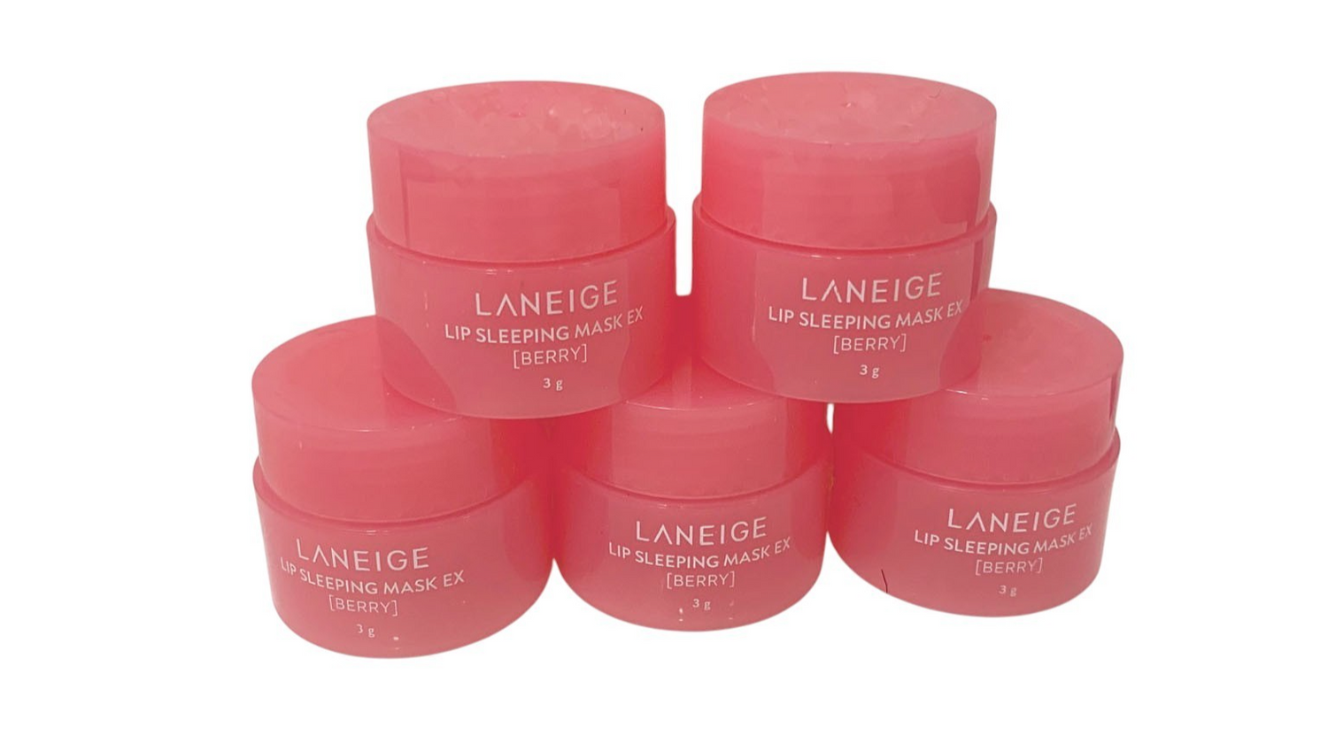 LANEIGE Lip Sleeping Mask EX Berry 3g Lip Care Moisture Treatment Set of 5