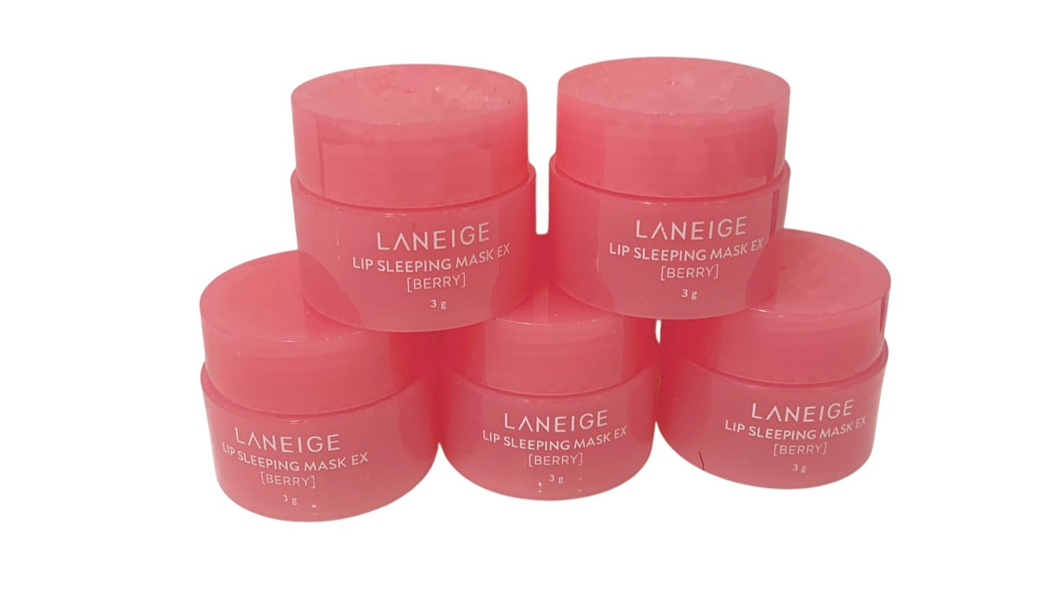 LANEIGE Lip Sleeping Mask EX Berry 3g Lip Care Moisture Treatment Set of 5