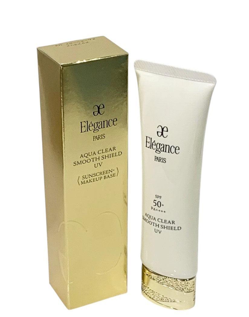 Elegance Aqua Clear Smooth Shield UV SPF50+ PA++++ Sunscreen Makeup Base 50ml
