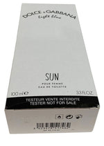 Dolce & Gabbana Light Blue Sun 100ml/3.4oz Eau De Toilette Spray in White Box