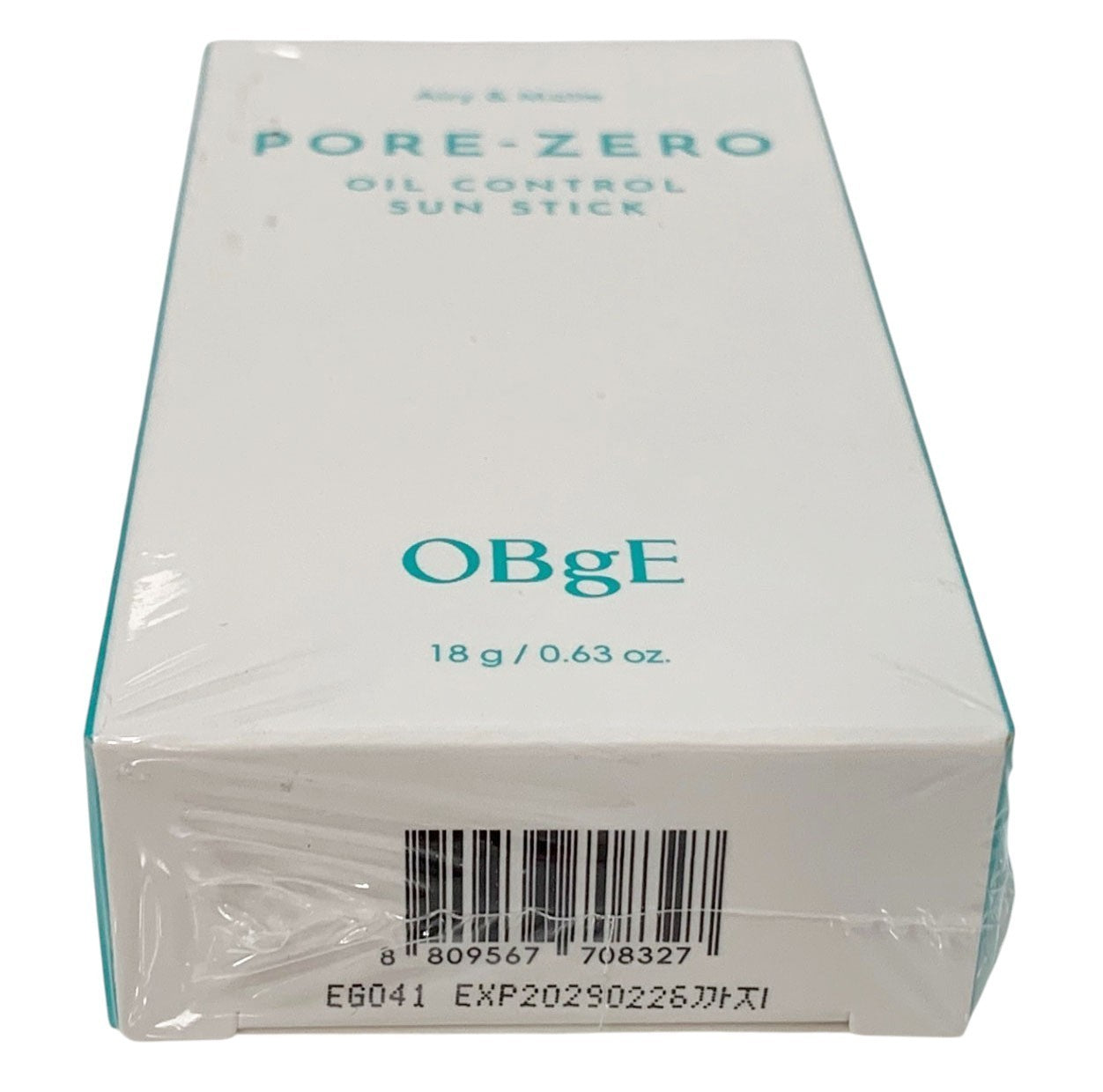 OBgE PORE-ZERO OIL CONTROL Sun Stick for MEN 18g SPF50+PA++++SEALED EXP 02/29
