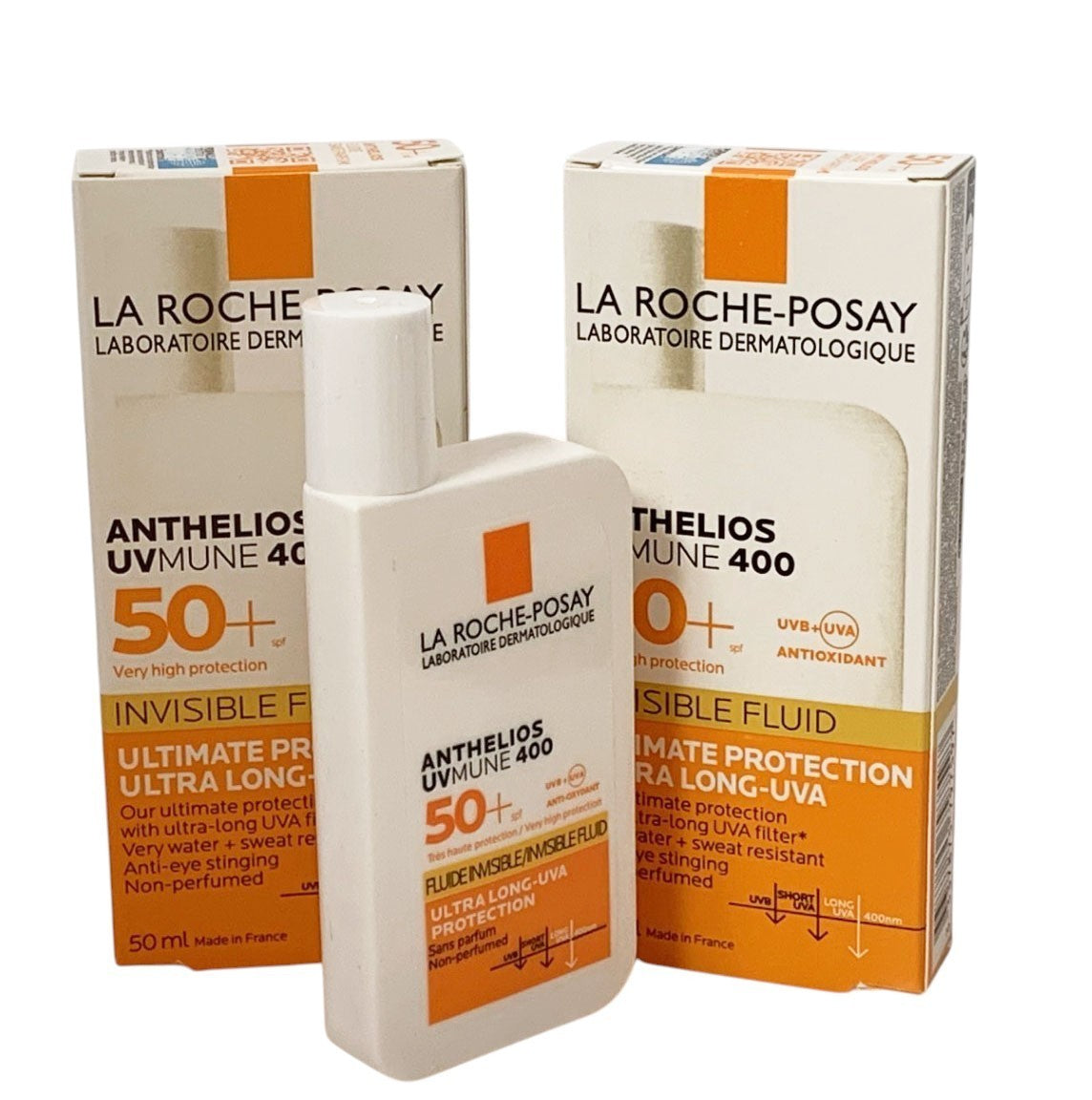 La Roche Posay ANTHELIOS UVmune 400 Invisible Fluid SPF50+ 50ml 2 PACK-EXP 10/28
