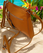 New Orange Cowhide Leather Small Handbag Crossbody Shoulder Bag  Purse for Women