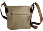 IVORY WOMENS MEDIUM COWHIDE LEATHER CROSS BODY SHOULDER MESSENGER BAG HANDBAG