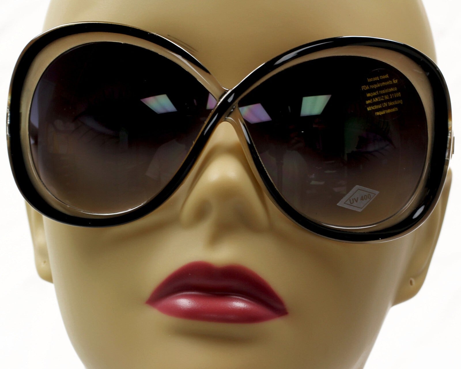 WOMEN GRAY/BROWN SHIELD WRAP AROUND SUNGLASSES FASHION SHADES NEW