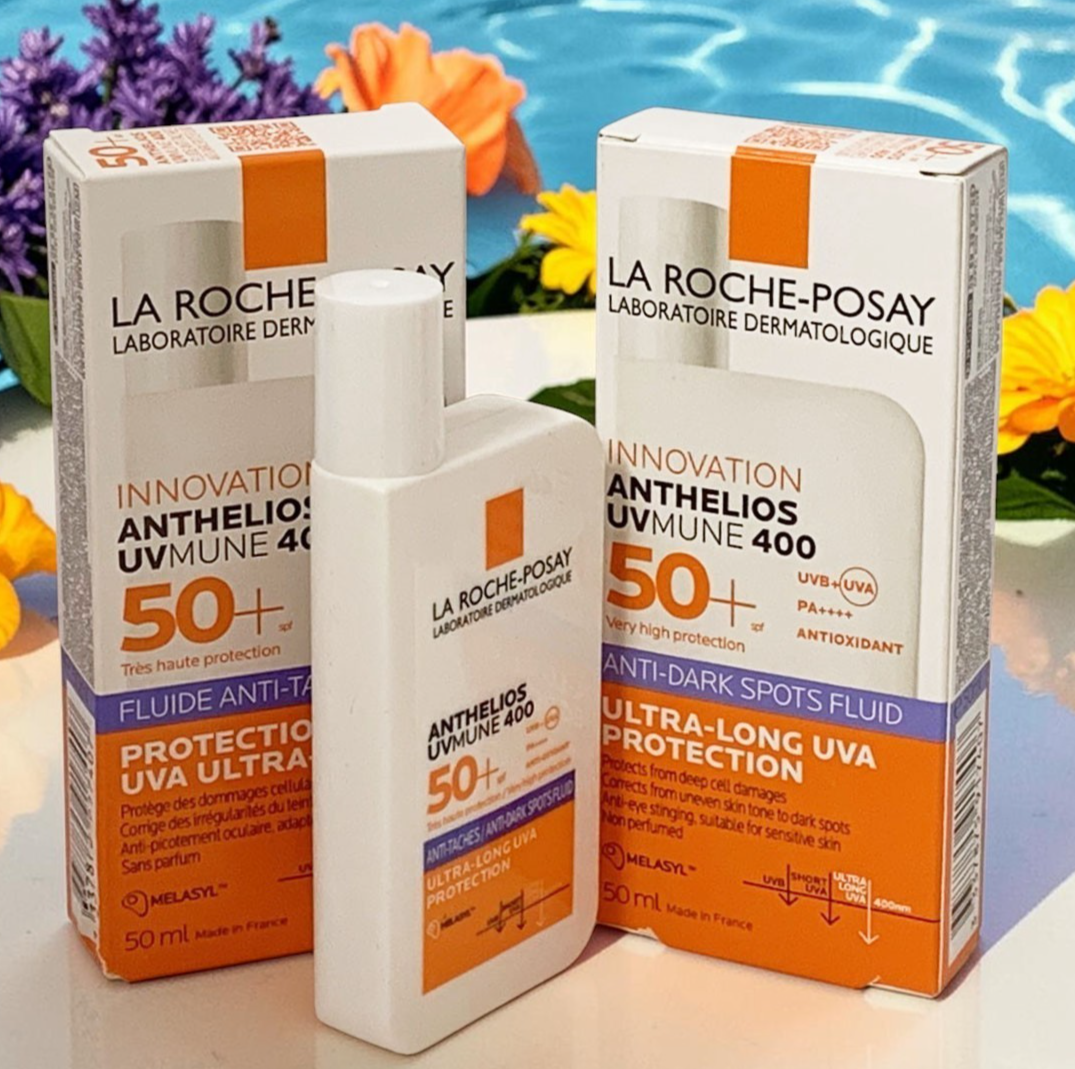 La Roche Posay Anthelios UVMune 400 SPF50+ Anti-Spots Fluid 50ml EXP 09/28-2 SET
