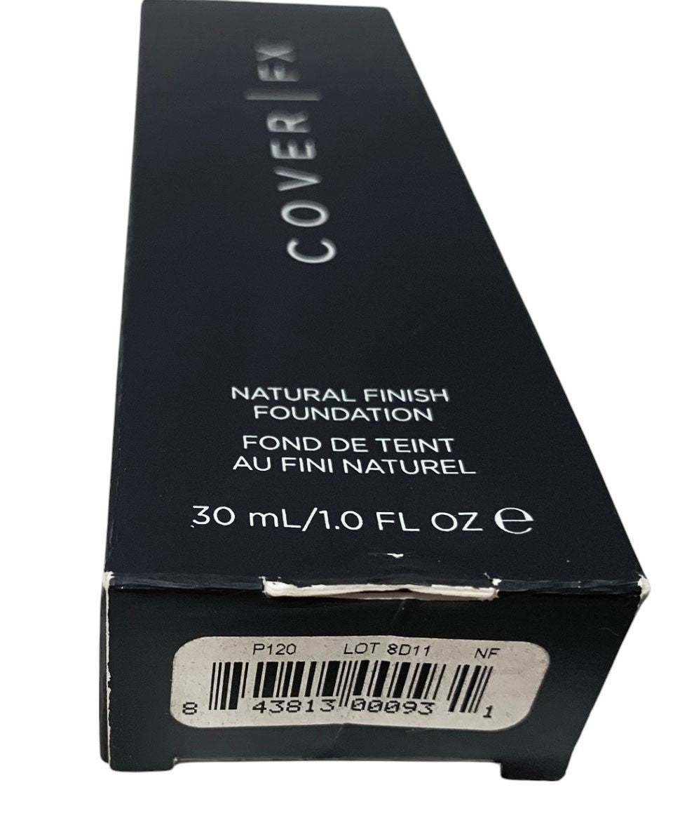 Cover FX Natural Finish Foundation - P 120 - 1oz/30ml -Sealed New in Box