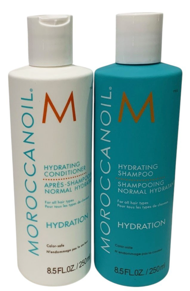 Moroccanoil Hydrating Shampoo & Conditioner 8.5oz/250ml Combo Set Exp 04/28