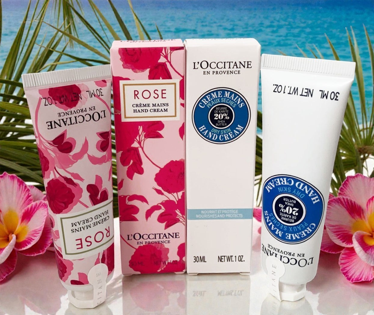 L'Occitane En Provence Shea Butter & Rose Hand Cream Duo- 30ml Each Set of 2
