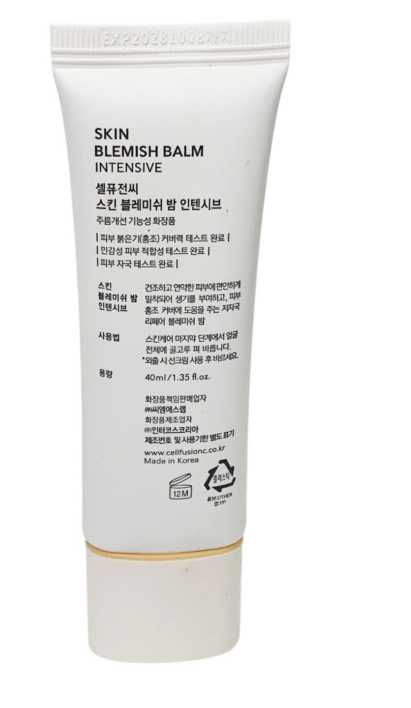 Cell Fusion C Skin Blemish Balm Intensive Repair Solutions 40ml/1.35oz Exp 10/28