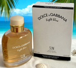 Dolce & Gabbana Light Blue Sun Pour Homme EDT Spray 4.2oz New in White Box