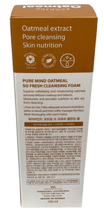 Pure Mind Premium Oatmeal So Fresh Cleansing Foam 100 ml Sealed in Box