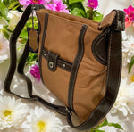 BROWN LT MEDIUM GENUINE LEATHER CROSS BODY SHOULDER MESSENGER BAG SATCHEL