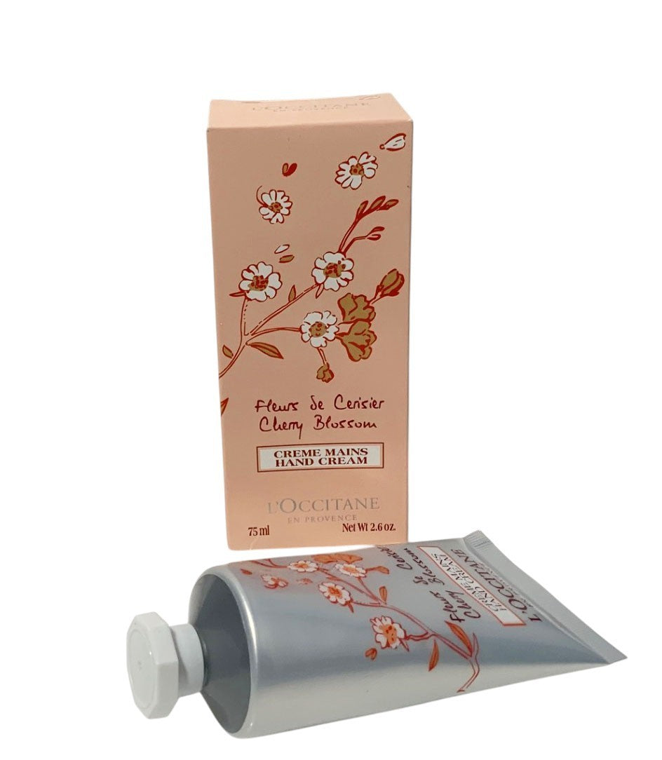 L'Occitane Cherry Blossom Hand Cream -  75ml/2.5oz - New in box