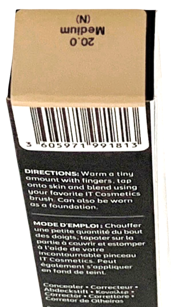 2 it Cosmetics Bye Bye Under Eye Full Coverage Concealer (20.0 Medium N) 12ml