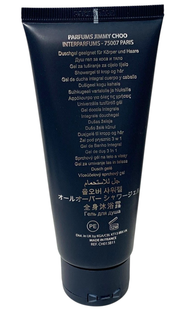 JIMMY CHOO BLUE MEN 2PC GIFT SET-1.7oz  EDT+3.4OZ SHOWER GEL NEW MADE IN FRANCE