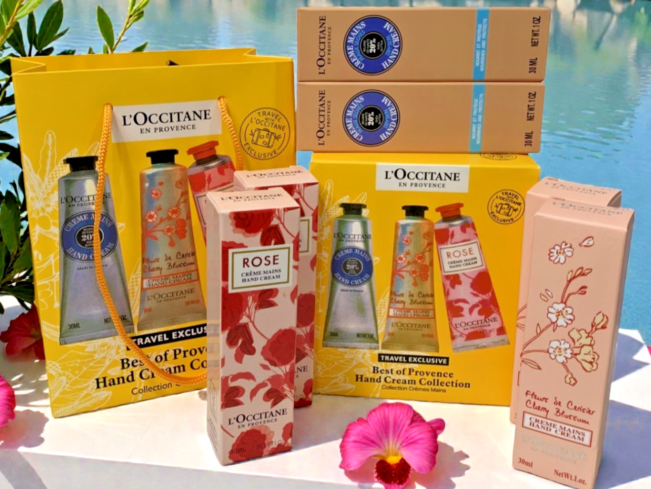L'Occitane BEST OF PROVENCE HAND CREAM COLLECTION TRAVEL EXCLUSIVE 6 ps+GIFT BAG