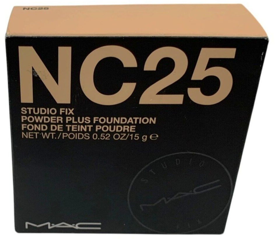 MAC Studio Fix Powder Plus Foundation Shade NC25 Full Size 15g / 0.52oz