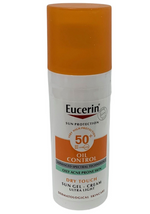 Eucerin Oil Control Dry Touch Sun Gel Cream Ultra Light Acne Skin SPF50+ 50ml