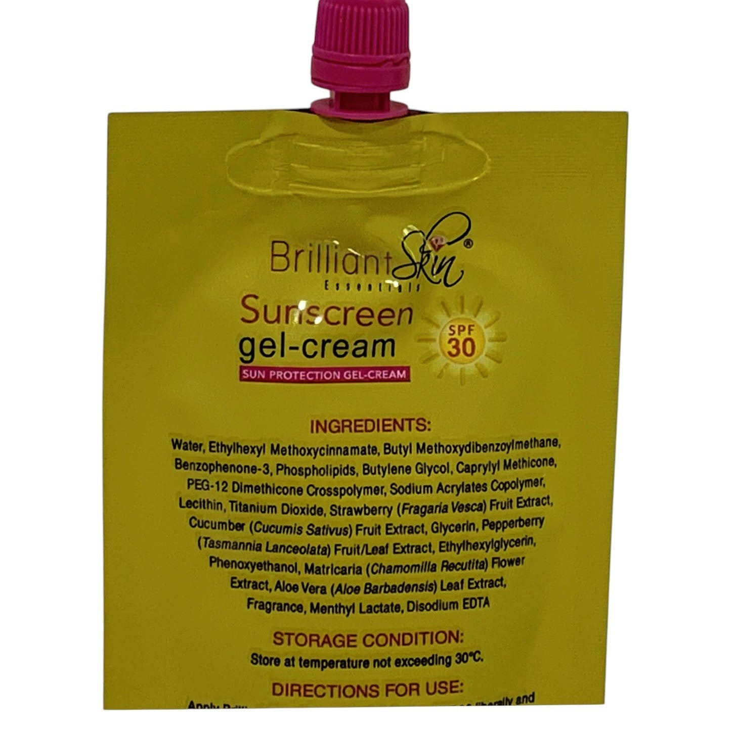 Brilliant Skin Essentials Sunscreen Gel-Cream SPF30 Sachet SET OF 2 (50g each)
