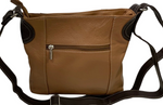 BROWN LT MEDIUM GENUINE LEATHER CROSS BODY SHOULDER MESSENGER BAG SATCHEL