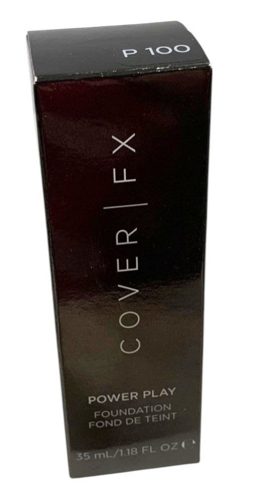 Cover FX Power Play Foundation P  100 Full Size 1.18 oz/35ml, Made in Italy