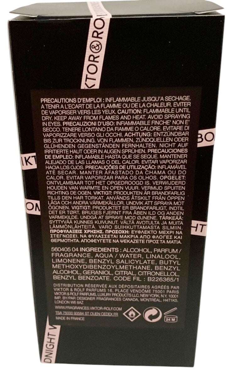 Viktor & Rolf Flowerbomb Midnight Eau de Parfum Spray - 50ml / 1.7oz Unsealed