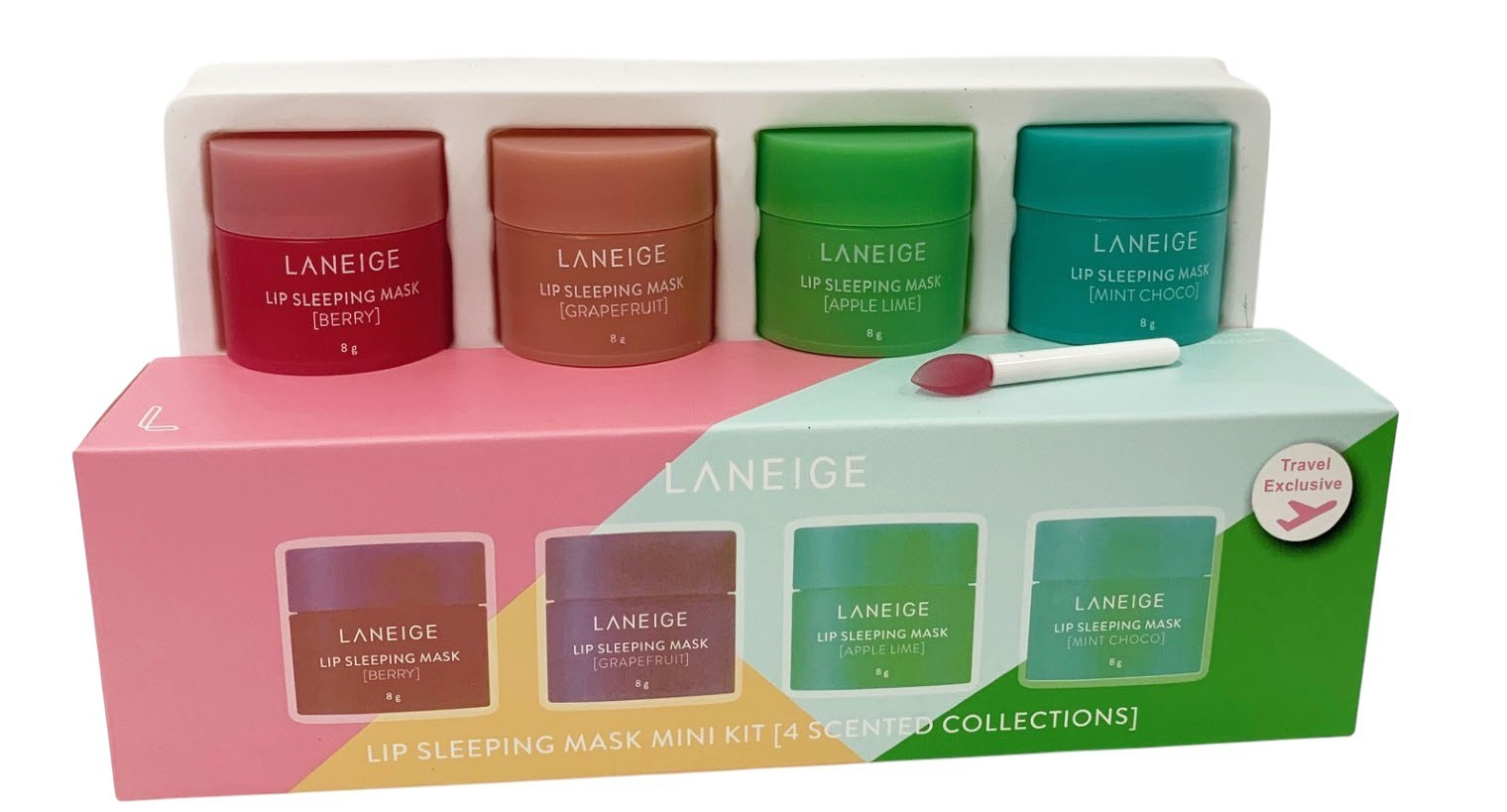 Laneige Lip Sleeping Mask Mini Kit 4pcs 8gr Each  Scented Collection Exp. 9/28