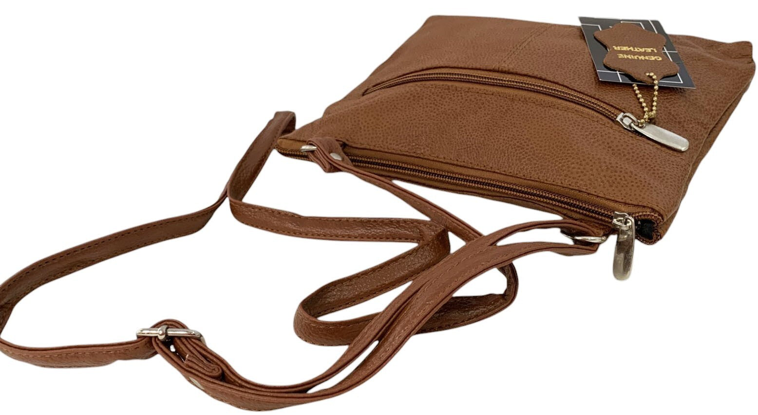 Brown Lt Cowhide Leather Small Handbag Crossbody Shoulder Bag  Purse for Women
