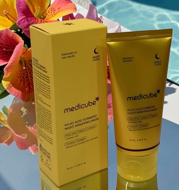 Medicube Kojic Acid Turmeric Night Wrapping Mask 75ml Brightening Care Exp 08/28