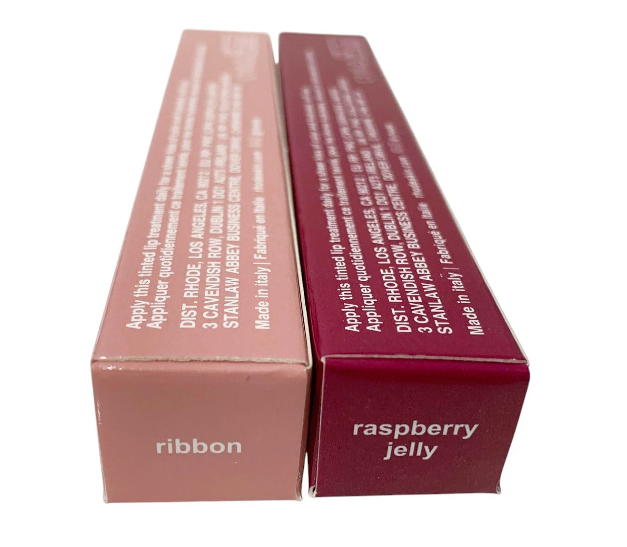 Rhode Peptide Lip Tint 10ml Shea Butter Sheer SET of 2: RIBBON & RASPBERRY JELLY