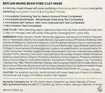 BEPLAIN MUNG BEAN PORE CLAY MASK 120ml /4.05oz New in Box Exp Date: 07/2027