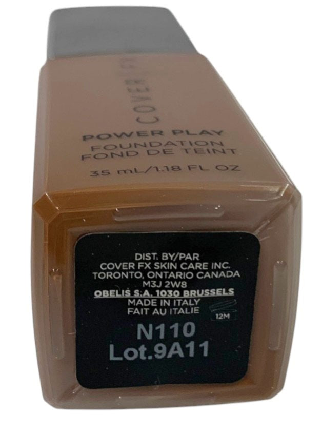 Cover FX Power Play Foundation N 110 Full Size 1.18 oz/35ml, Made in Italy