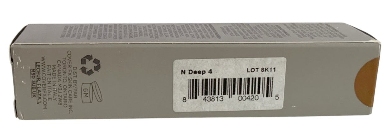 COVER FX Custom Cover Drops - N DEEP 4 - 0.25oz/ 7.5ml Made in Italy, New in Box