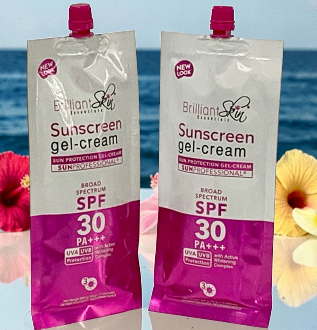 Brilliant Skin Essentials Sunscreen Gel-Cream SPF30 Sachet SET OF 2 (50g each)
