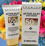 MEDI PEEL Active Silky Sun Cream SPF50+ PA+++ 50ml Korea sunscreen Exp 02/28