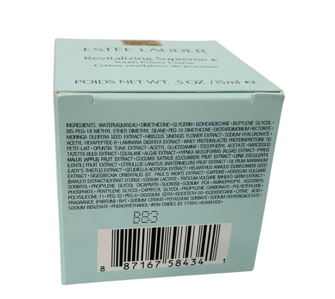 Estee Lauder Revitalizing Supreme+Youth Power Cream 0.5 oz  Set of 2 New in Box