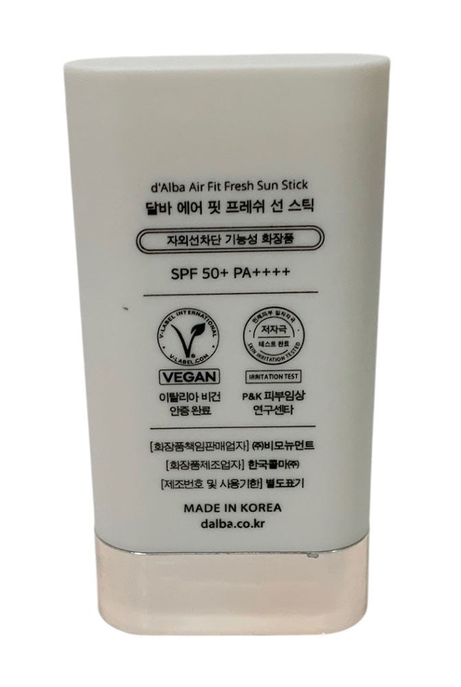 D'ALBA Air Fit Fresh Sun Stick SPF50+ PA++++ 19g UV Sunscreen Sun Block  Ex 4/28