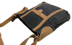 BLACK MEDIUM WOMEN COWHIDE LEATHER CROSS BODY SHOULDER MESSENGER BAG SATCHEL