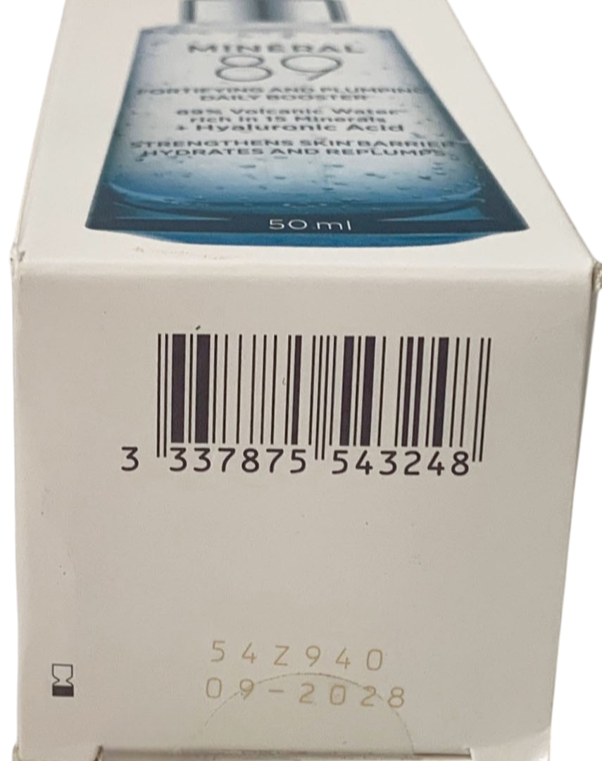 Vichy Mineral 89 Skin Fortifying Daily Booster  1.69oz Hyaluronic Acid EXP 09/28