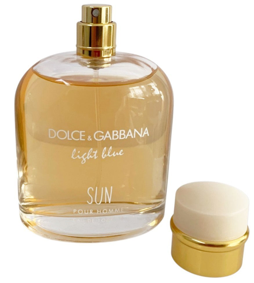 Dolce & Gabbana Light Blue Sun Pour Homme EDT Spray 4.2oz New in White Box