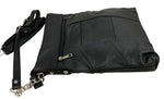 BLACK LARGE SOFT LEATHER MESSENGER SHOULDER BAG CROSS BODY SATCHEL MEN &WOMEN