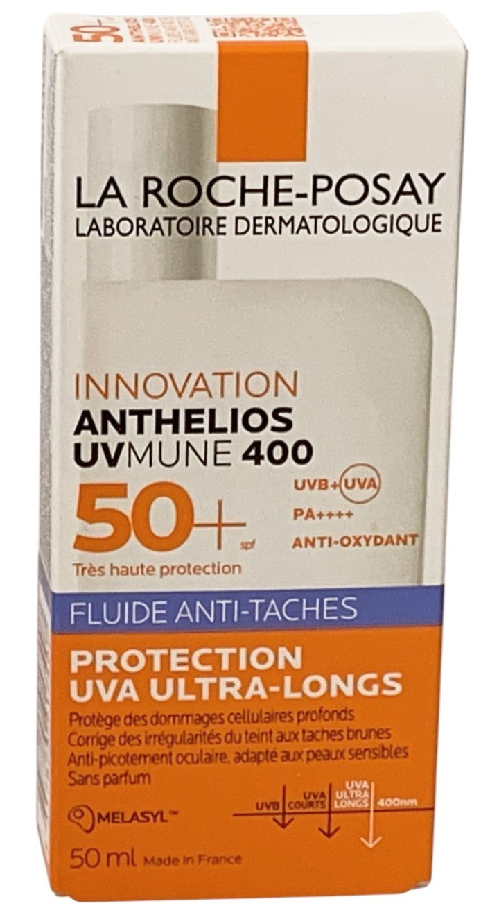 La Roche Posay Anthelios UVMune 400 SPF50+ Anti-Spots Fluid 50ml EXP 09/28-2 SET