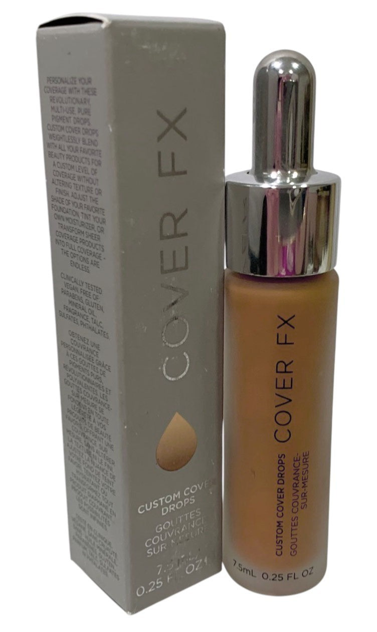 COVER FX Custom Cover Drops - G DEEP 2 - 0.25oz/ 7.5ml Made in Italy, New in Box